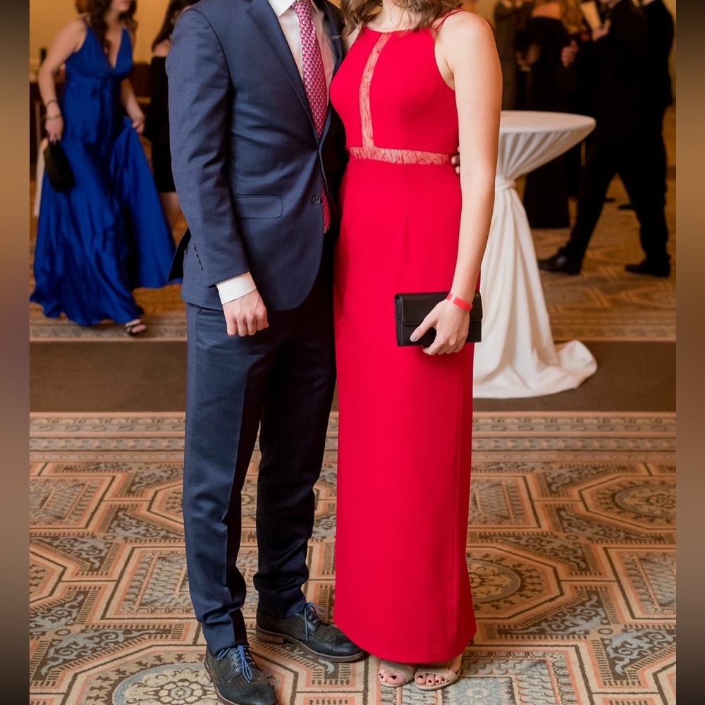 Red ballgown